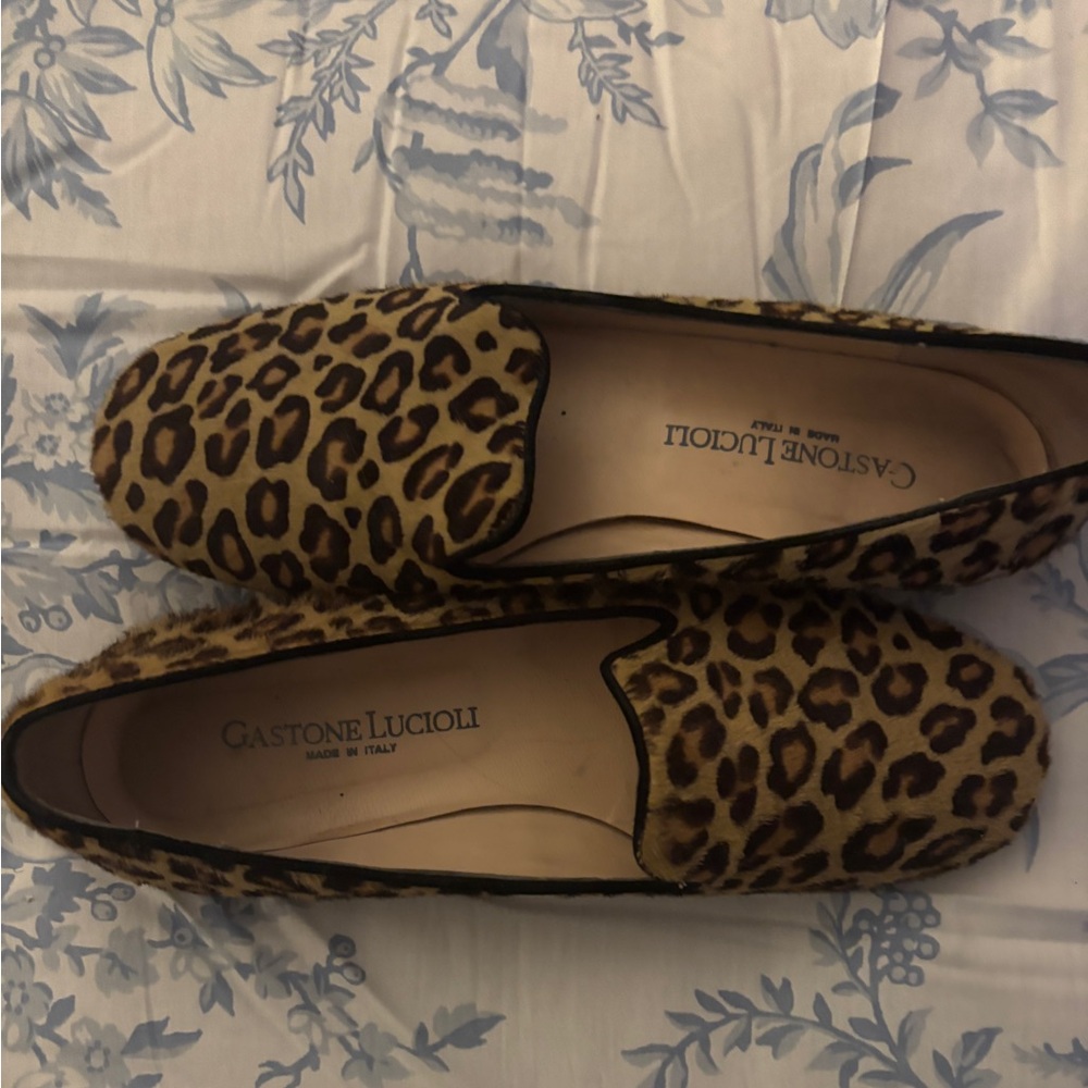 Gastone Lucioli Leopard Print Shoes Size 6